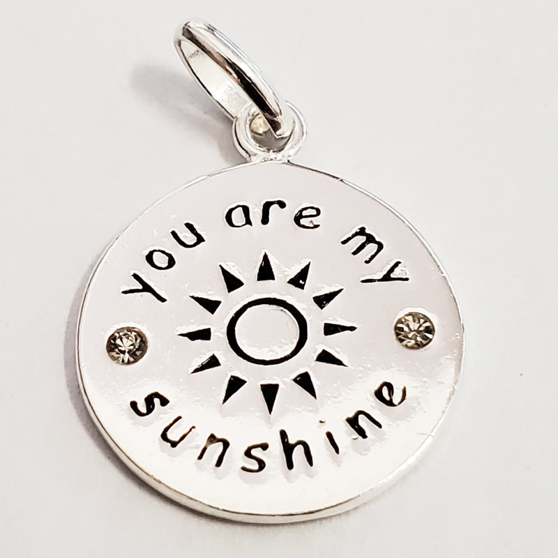 Bead World You Are My Sunshine Sterling Silver Pendant 15mm