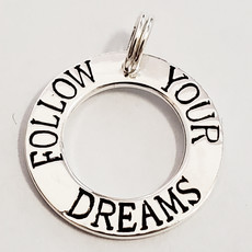 Bead World Follow Your Dreams Sterling Silver Pendant 18mm