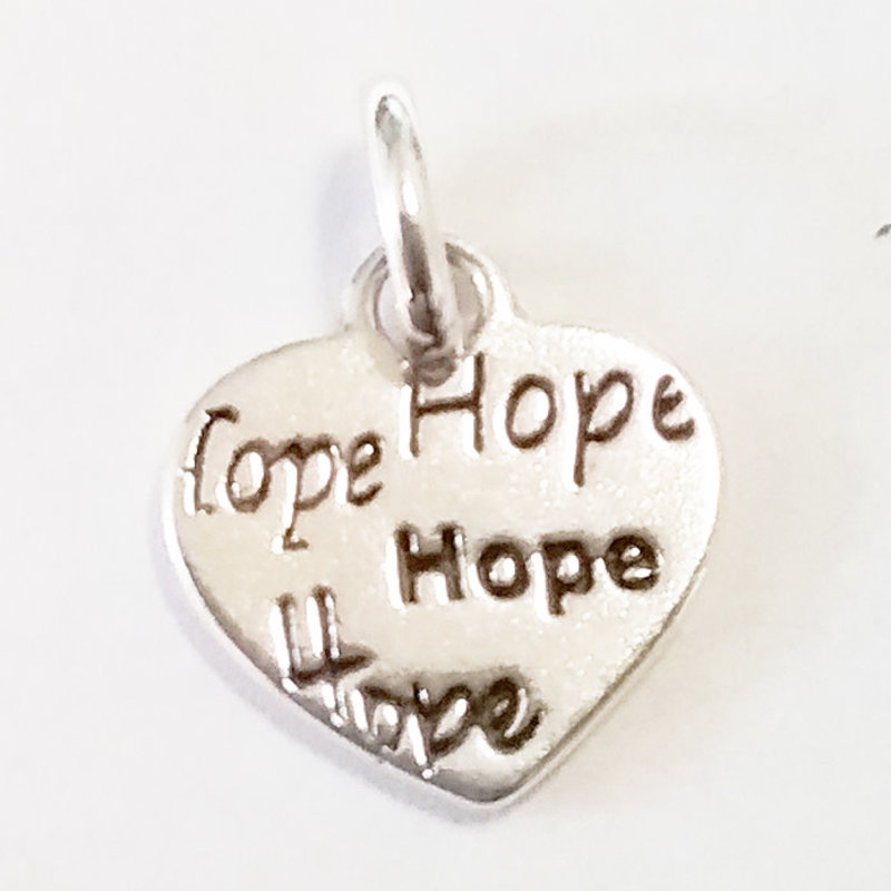 Bead World Heart Hope Sterling Silver Pendant 12mm