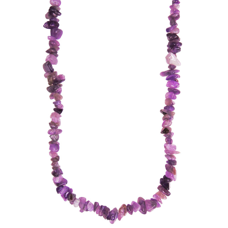 Amethyst Gemstone Chips 32" Strand (approx. 8 - 9mm)