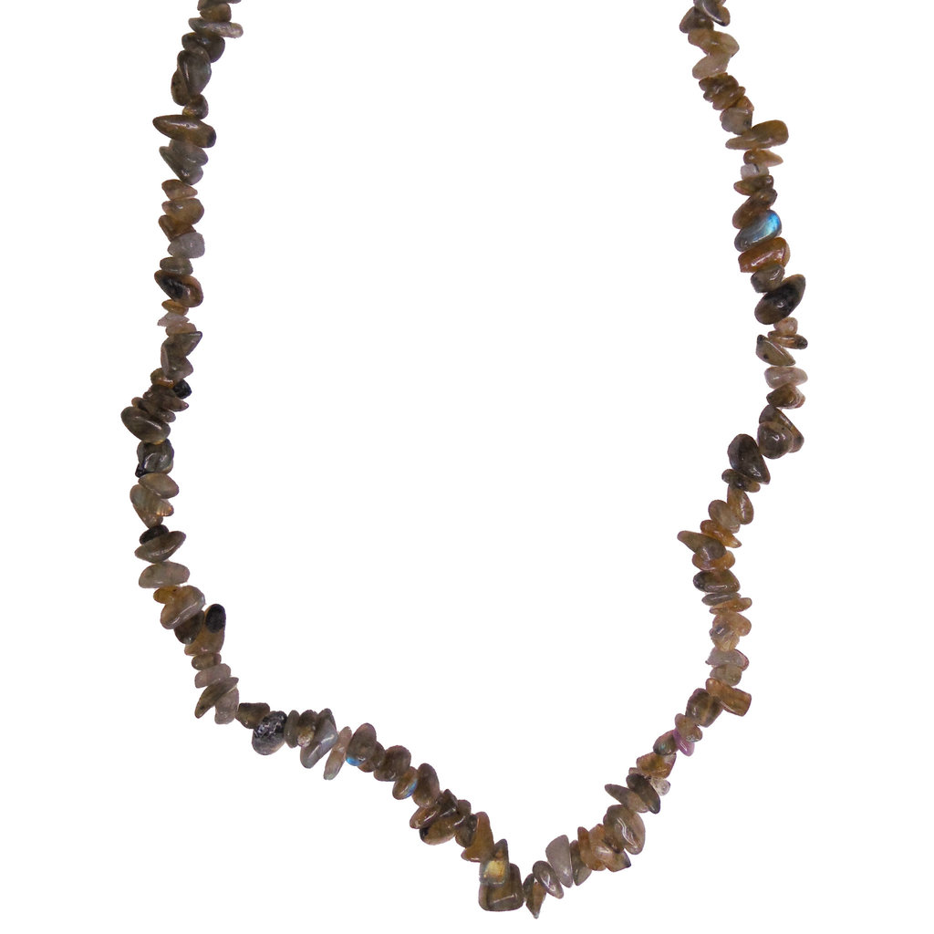 Labradorite Gemstone Chips 32" Strand (approx. 8 - 9mm)