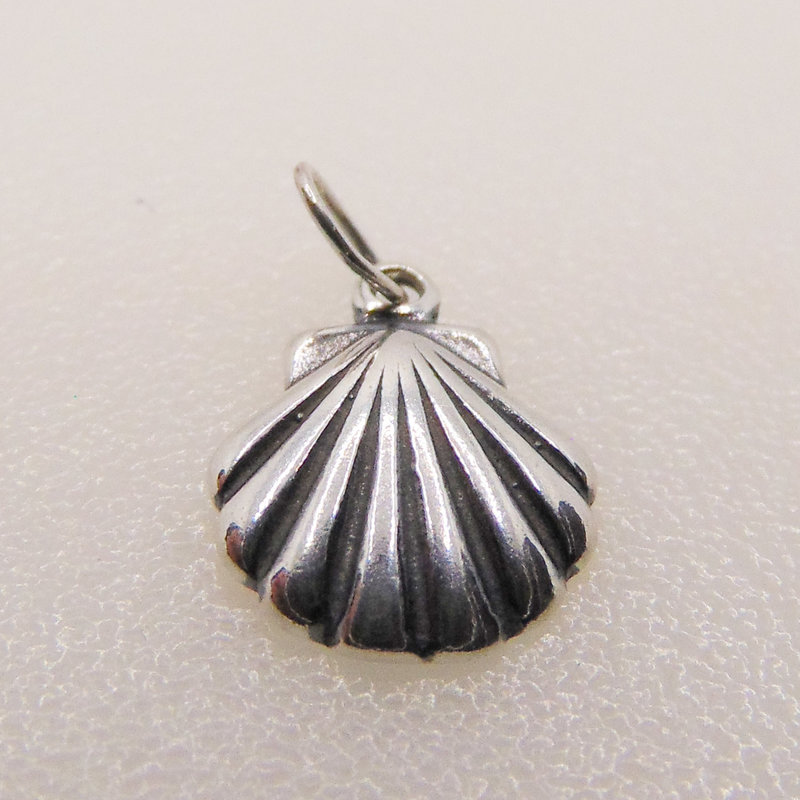 Bead World Seashell Sterling Silver Pendant 10mm