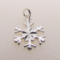 Bead World Snowflake Sterling Silver Pendant 11mm