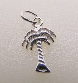 Bead World Palm Tree Sterling Silver Pendant 7x10mm