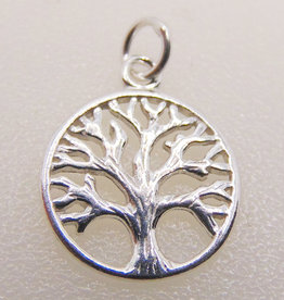 Bead World Tree Of Life Sterling Silver Pendant 13mm