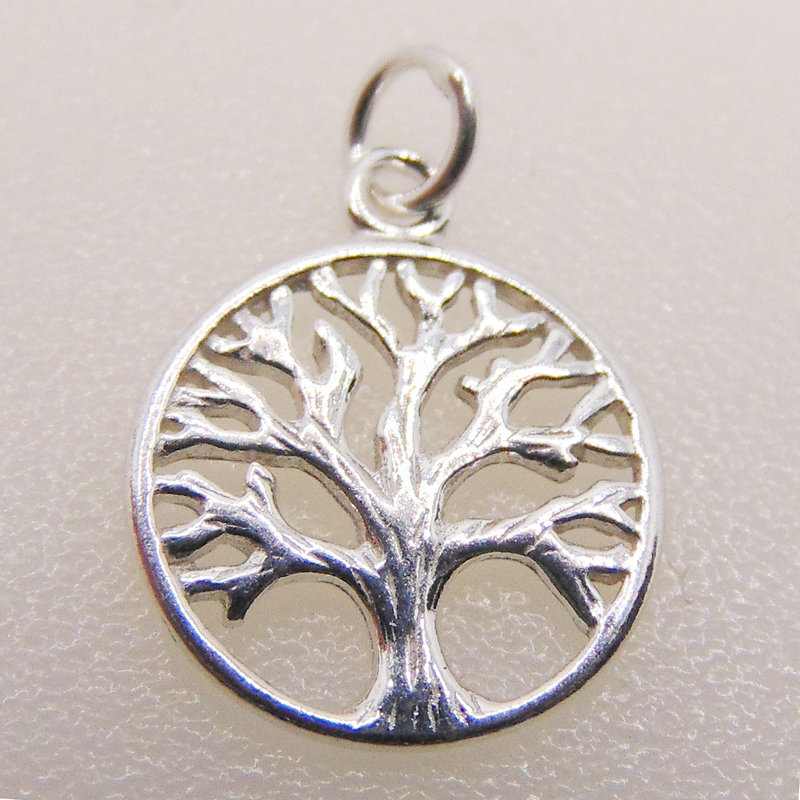 Bead World Tree Of Life Sterling Silver Pendant 13mm