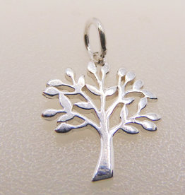 Bead World Tree Sterling Silver Pendant 14x15mm