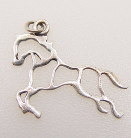 Bamiyan Hollow Horse Sterling Silver Pendant 24x17mm