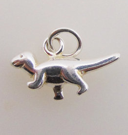 Dinosaur Sterling Silver Pendant 15x7mm