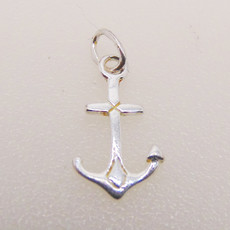 Bamiyan Flat Anchor Sterling Silver Pendant 8x15mm