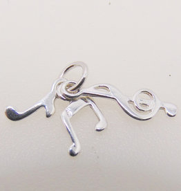 Bead World Music Notes Sterling Silver Pendant