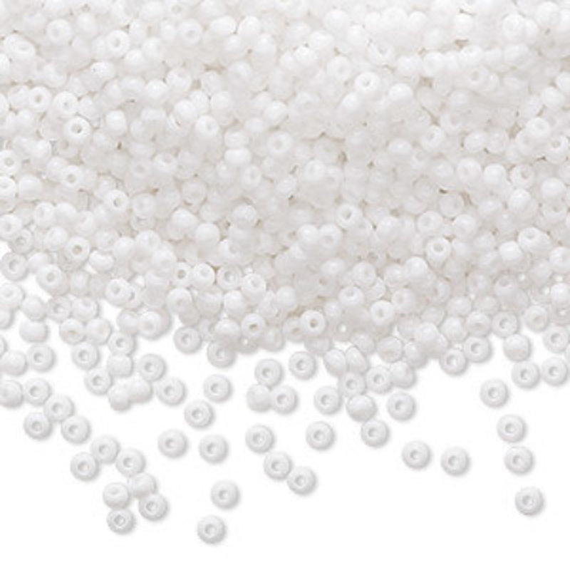 Preciosa Sb#11 Loose Opaque White 50gm pkg.