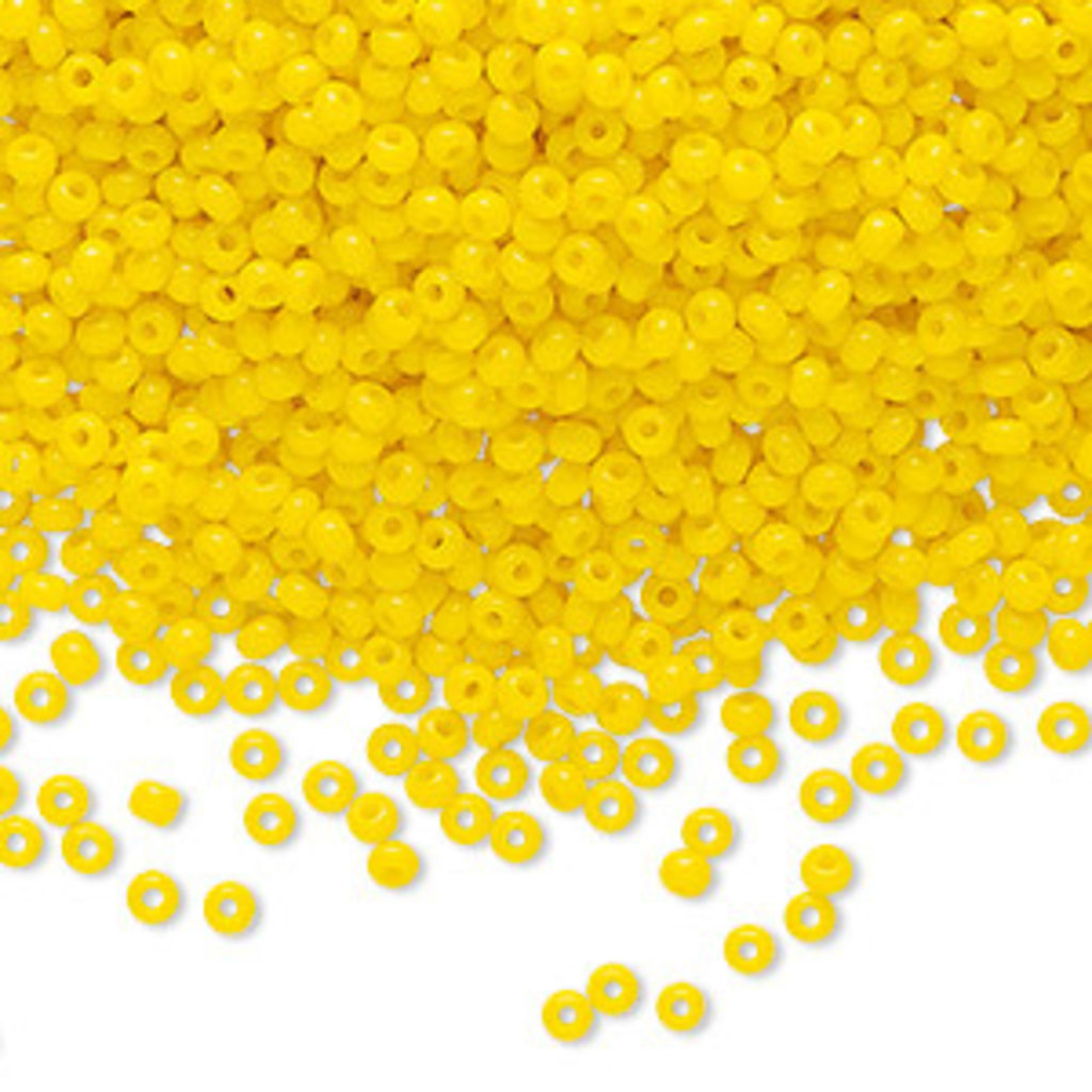 Preciosa Sb#11 Loose Opaque Yellow 50gm pkg.