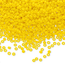 Preciosa Sb#11 Loose Opaque Yellow 50-gram pkg.