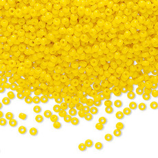 Preciosa Sb#11 Loose Opaque Yellow 50gm pkg.