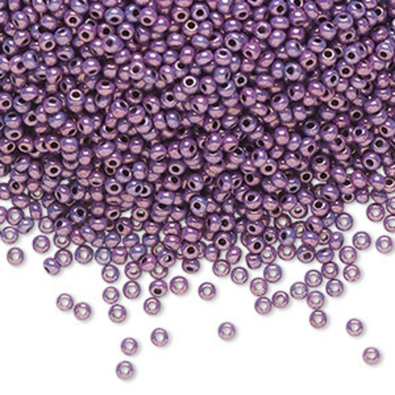 Preciosa Sb#11 Loose Opaque Lilac Luster Chalkwhite 50gm pkg.