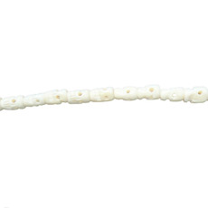 White Skull Bone Beads 55" Strand 8x12mm
