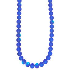 Bead World Matte Rainbow Mermaid Glass Beads 14"Strand