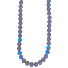 Bead World Matte Rainbow Mermaid Glass Beads 14"Strand