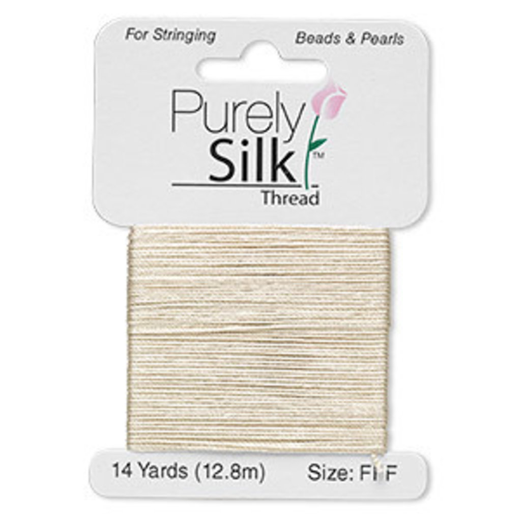 Purely Silk Thread Silk Ecru Fff Card