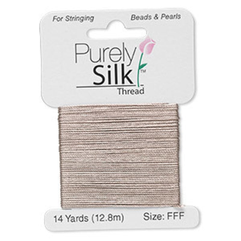 Purely Silk Thread Silk Grey Fff Card