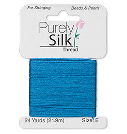 Purely Silk Thread Silk Royal Blue E Card