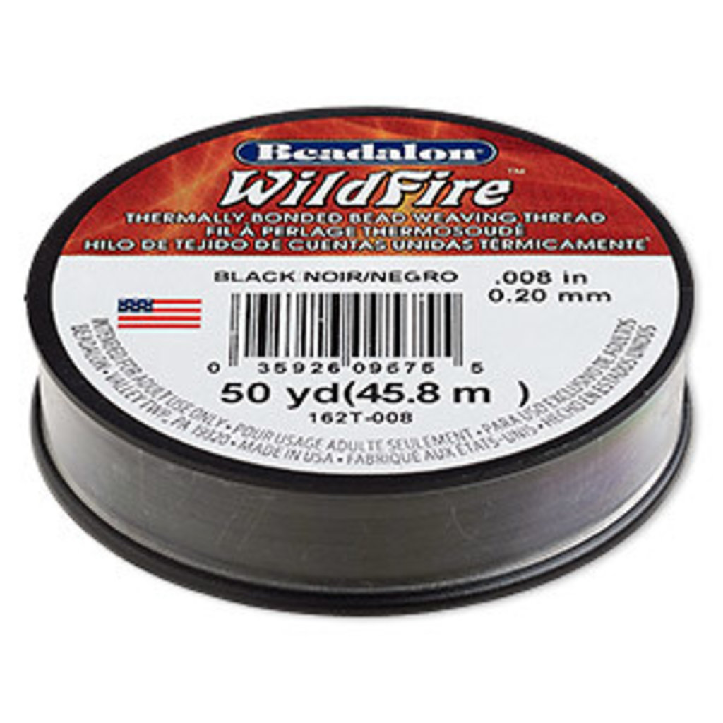 Beadalon Beadalon WildFire Black .008/0.20mm 15LB 50yd