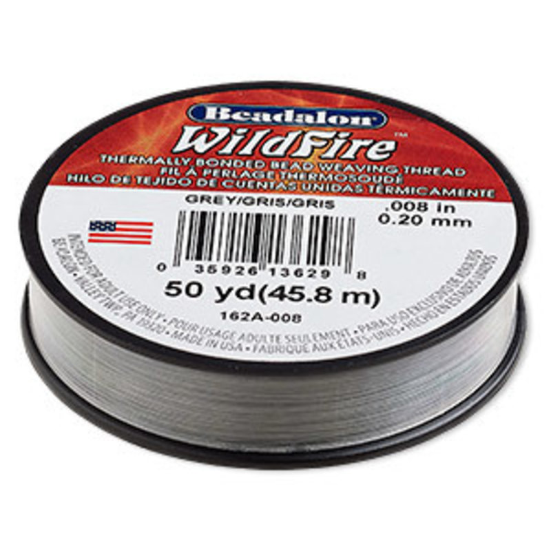 Beadalon Beadalon WildFire Grey .008/0.20mm 15LB 50yd