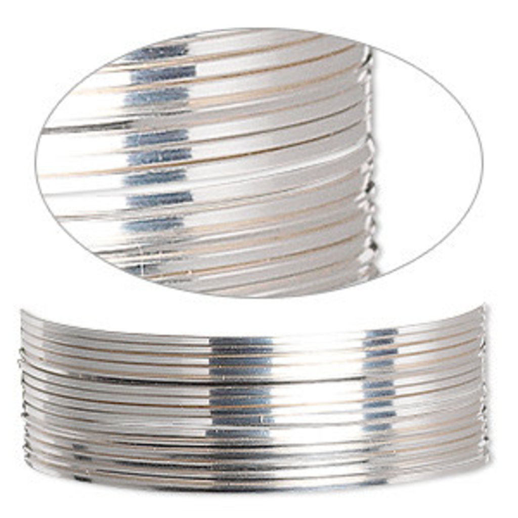 Sterling Silver Dead-Soft Square Wire 24Gauge 5Ft.