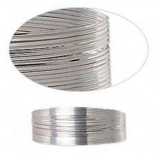 Sterling Silver Half-Hard Square Wire 26Gauge 5Ft.