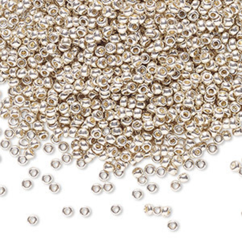 Sb#11 Loose Opaque Metallic Silver Clear 50gm pkg.