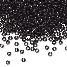 Preciosa Sb#8 Loose Opaque Black 50gm pkg.