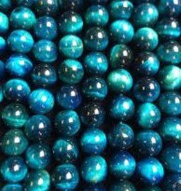 Bead World Turquoise Blue Tiger Eye 16" Strand