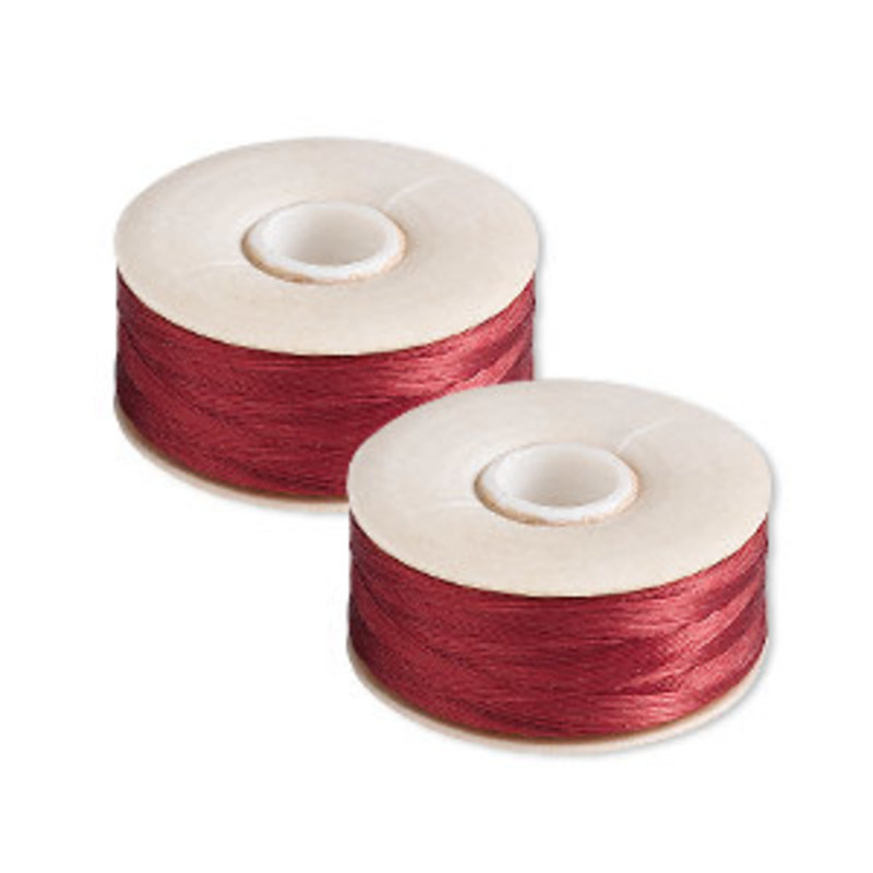 Nymo Thread Nymo Red #0 pkg of (2) 90-yard bobbins