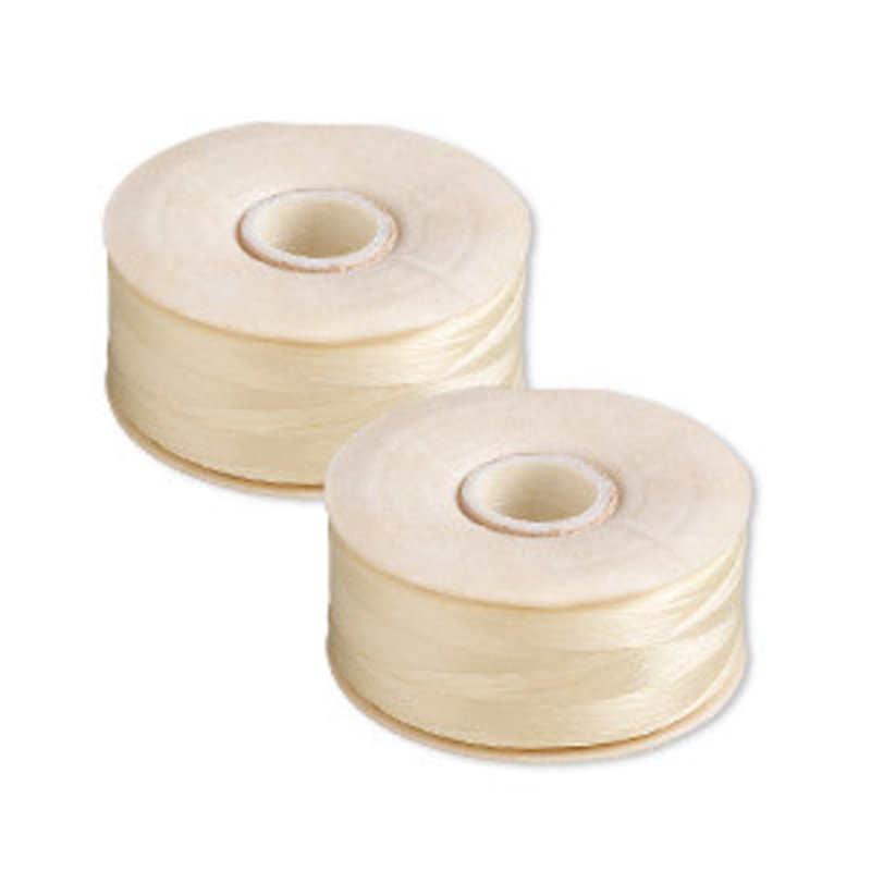 Nymo Thread Nymo Lt Tan #0 pkg of (2) 90-yard bobbin