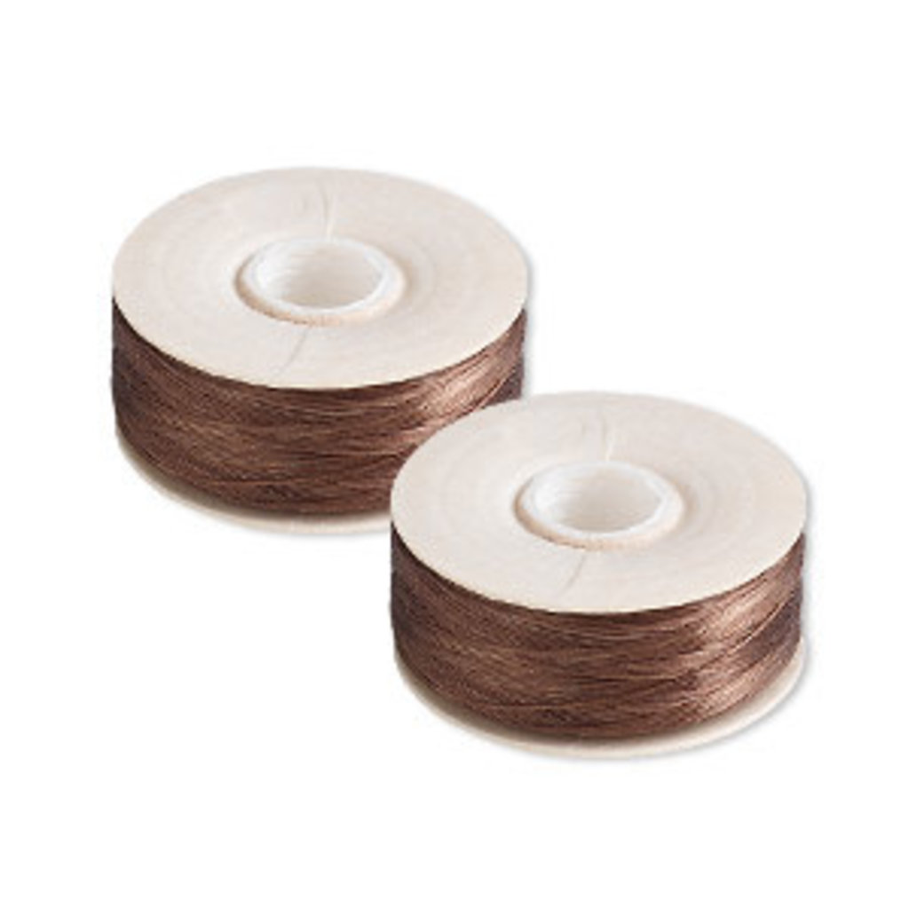 Nymo Thread Nymo Brown #00 per pkg of (2) 110-yard bobbins