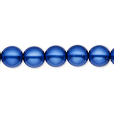 Bead World Glass Pearl Blue