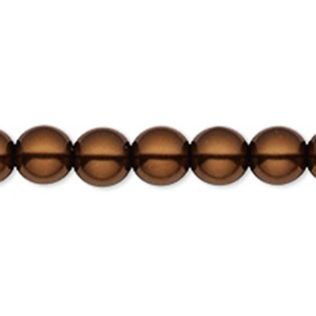 Bead World Glass Pearl Brown