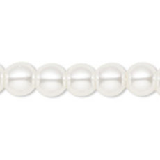 Bead World Glass Pearl White