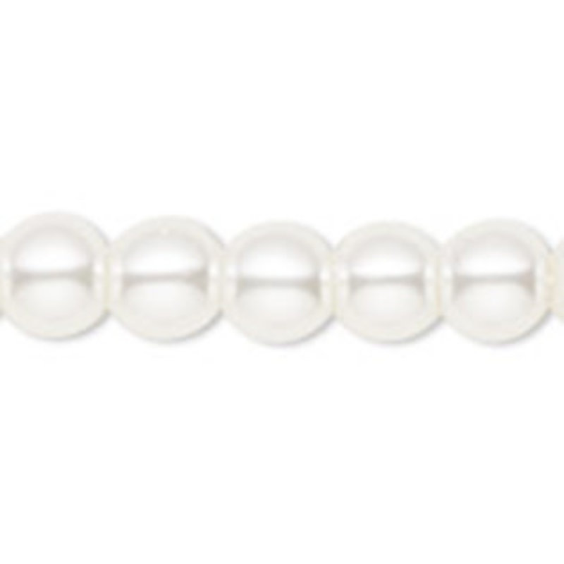 Bead World Glass Pearl Ivory