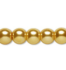 Bead World Glass Pearl Gold