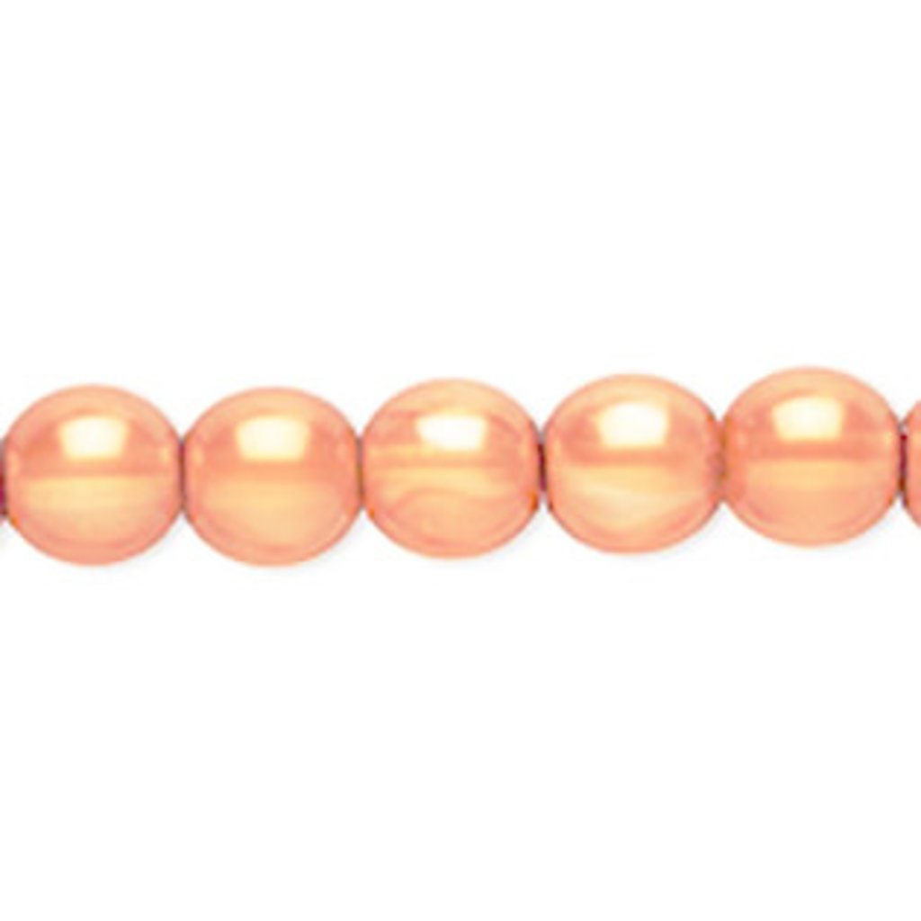Bead World Glass Pearl Apricot