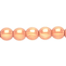 Bead World Glass Pearl Apricot