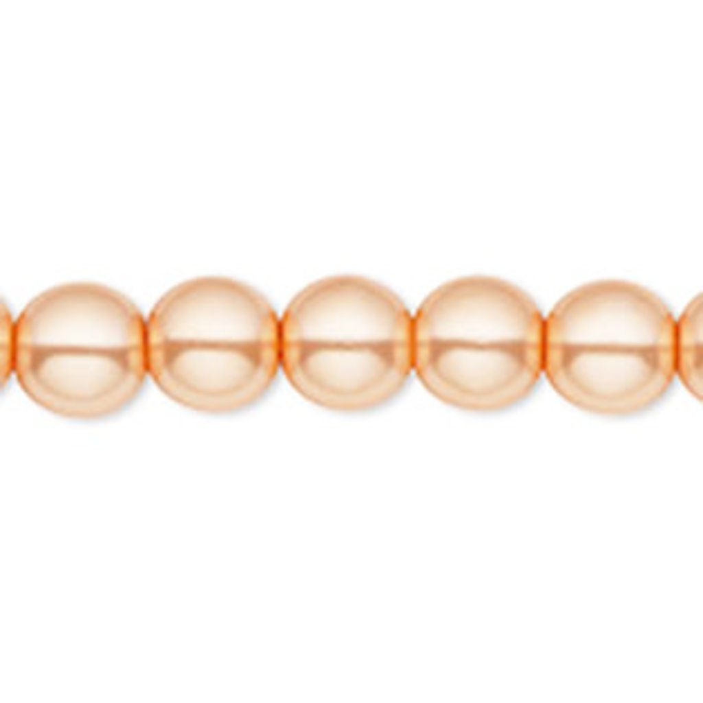 Bead World Glass Pearl Peach