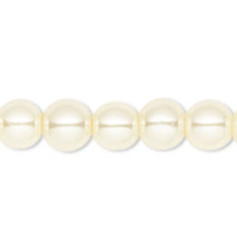 Bead World Glass Pearl Cream