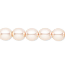 Bead World Glass Pearl Light Cream Rose