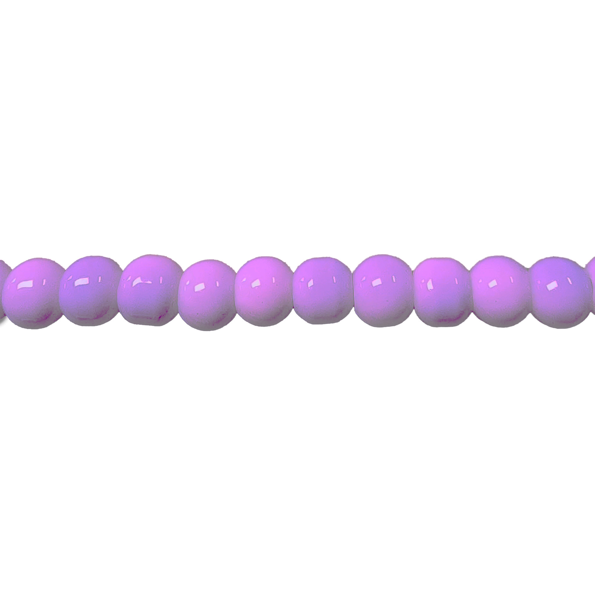 Glass Bead Opaque Medium Orchid Bead World Incorporated