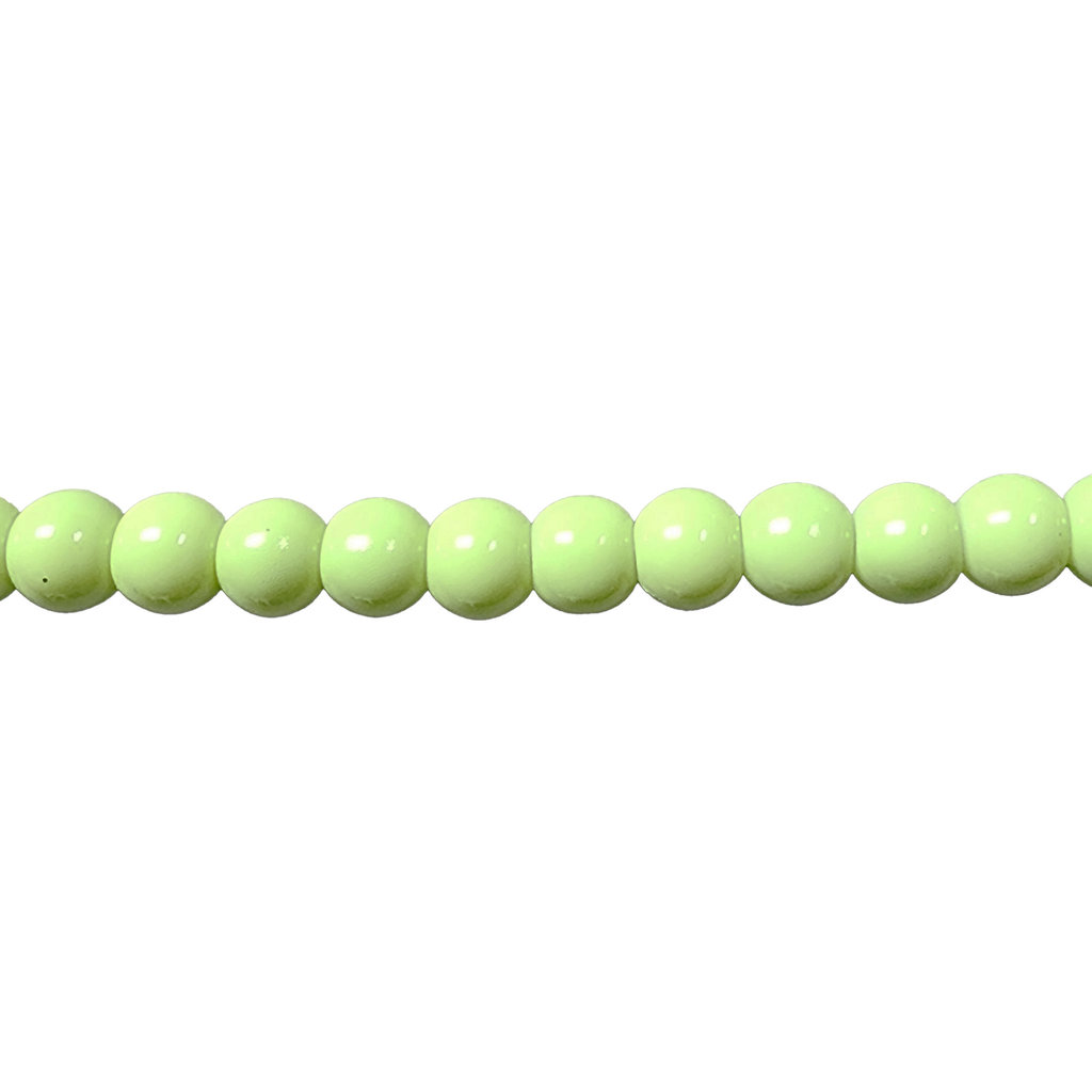 Glass Bead Opaque Granny Smith Apple