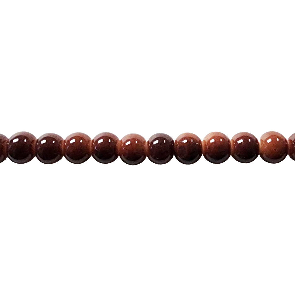 Glass Bead Opaque Brown