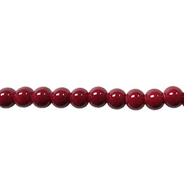 Glass Bead Opaque Ruby Red